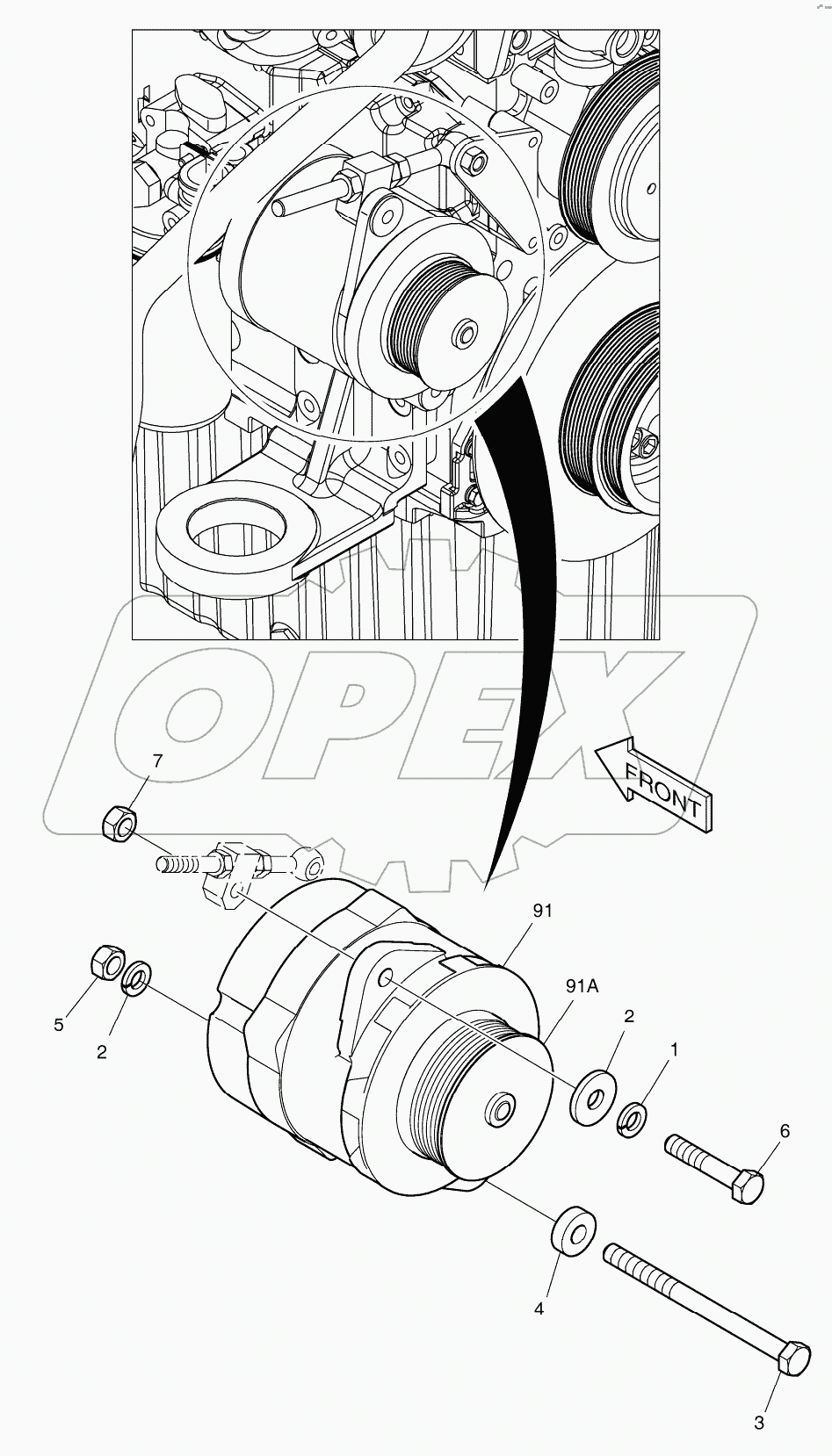  ALTERNATOR MOUNTING