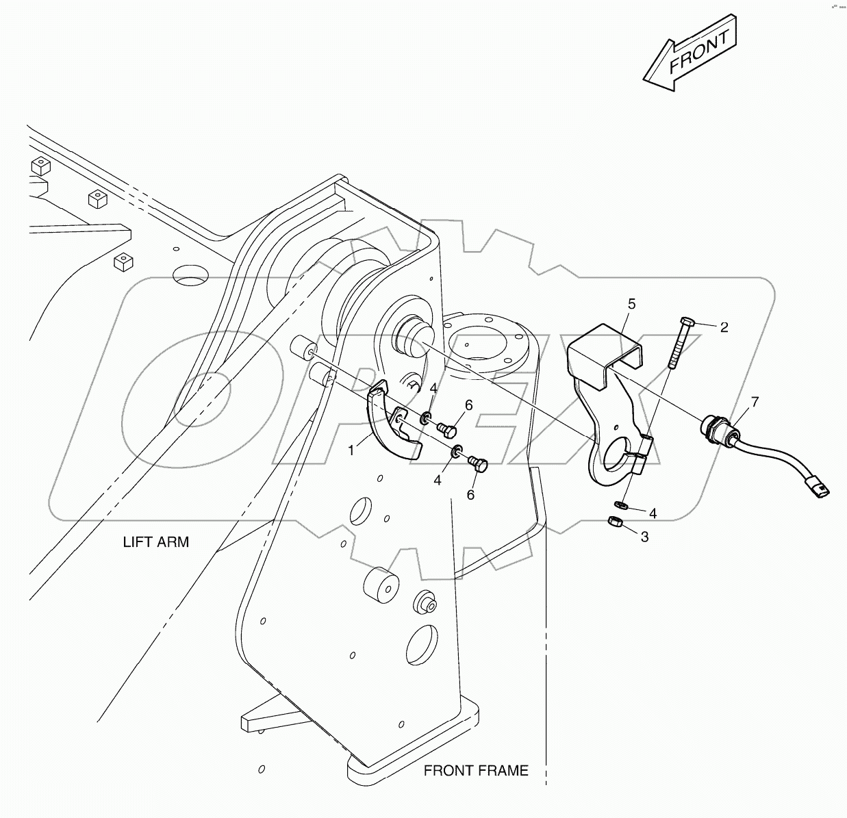  ARM RAISE KICK OUT ASSY CAPTEUR DE POSITION