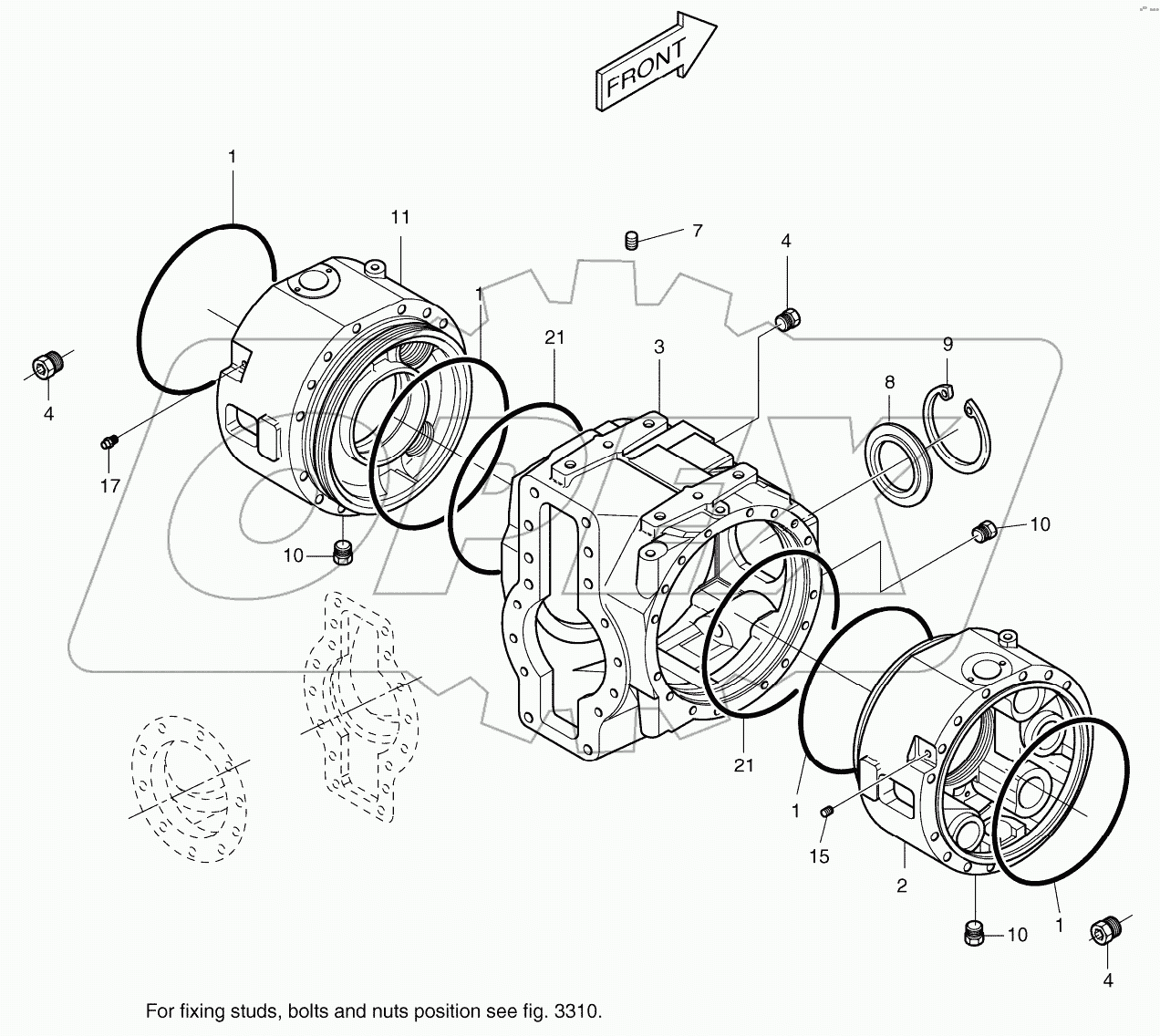  DIFFERENTIAL HOUSING - REAR AXLE