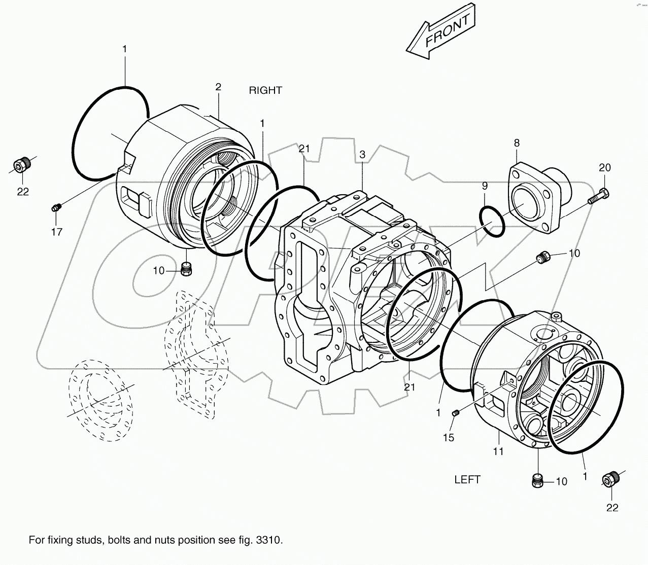  DIFFERENTIAL HOUSING - REAR AXLE