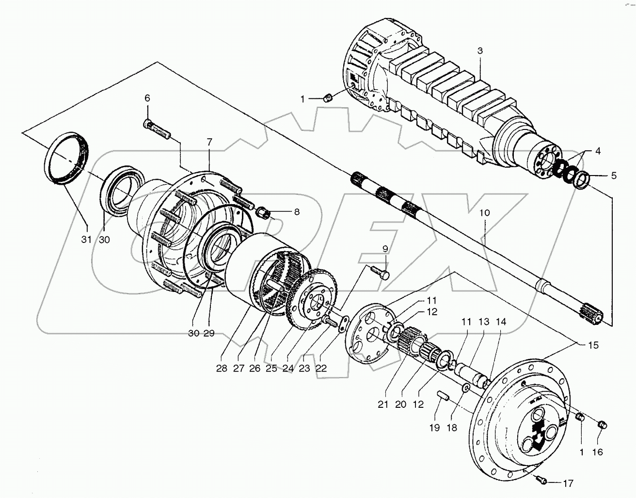  PLANETARY GEAR - REAR AXLE