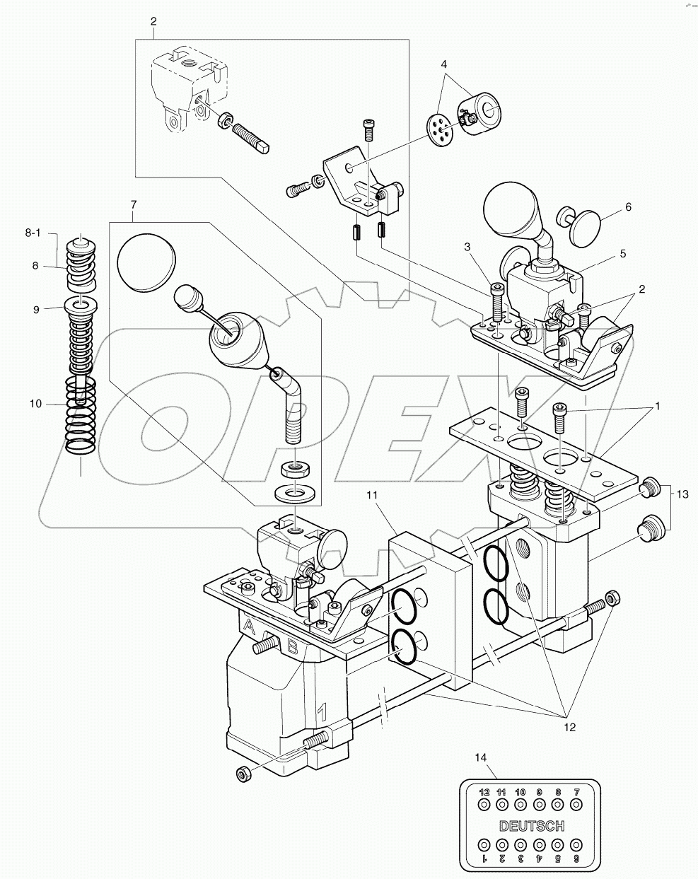  REMOTE CONTROL VALVE - 2SP + 2 LEVER