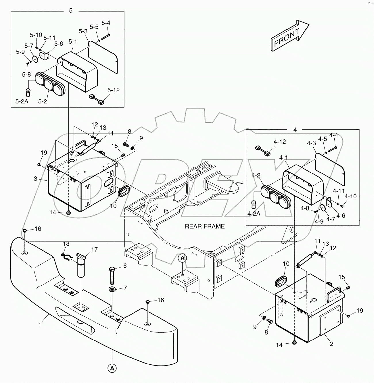  COUNTER WEIGHT & REAR LAMP