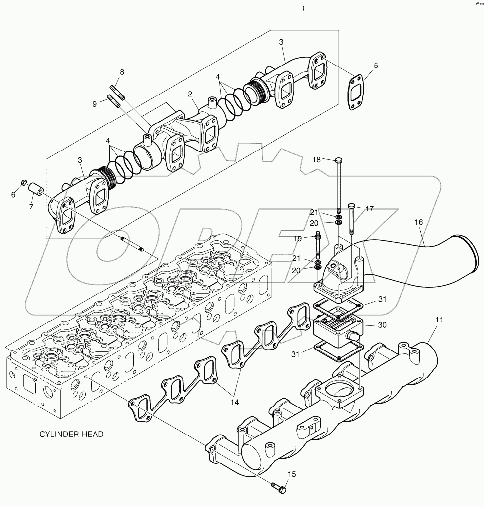 INTAKE & EXHAUST MANIFOLD