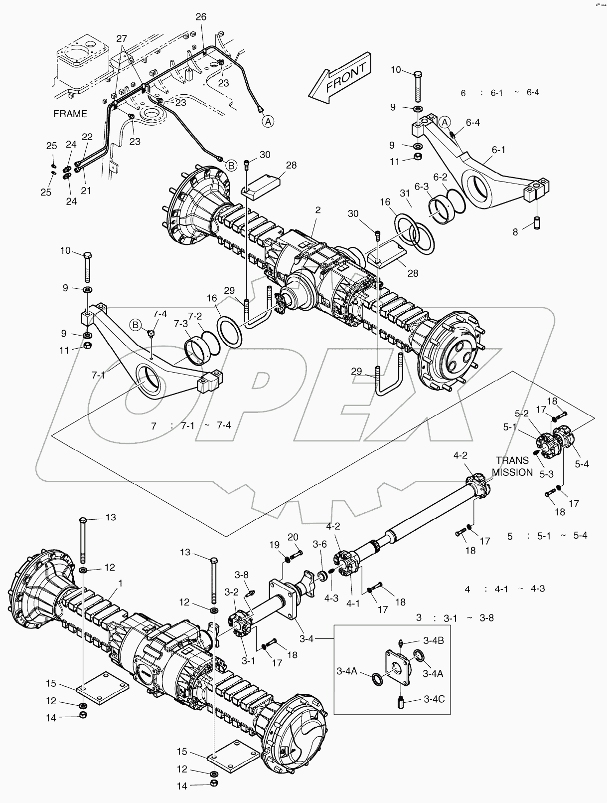  AXLE & DRIVE SHAFT-SUPER MAX.TRAC