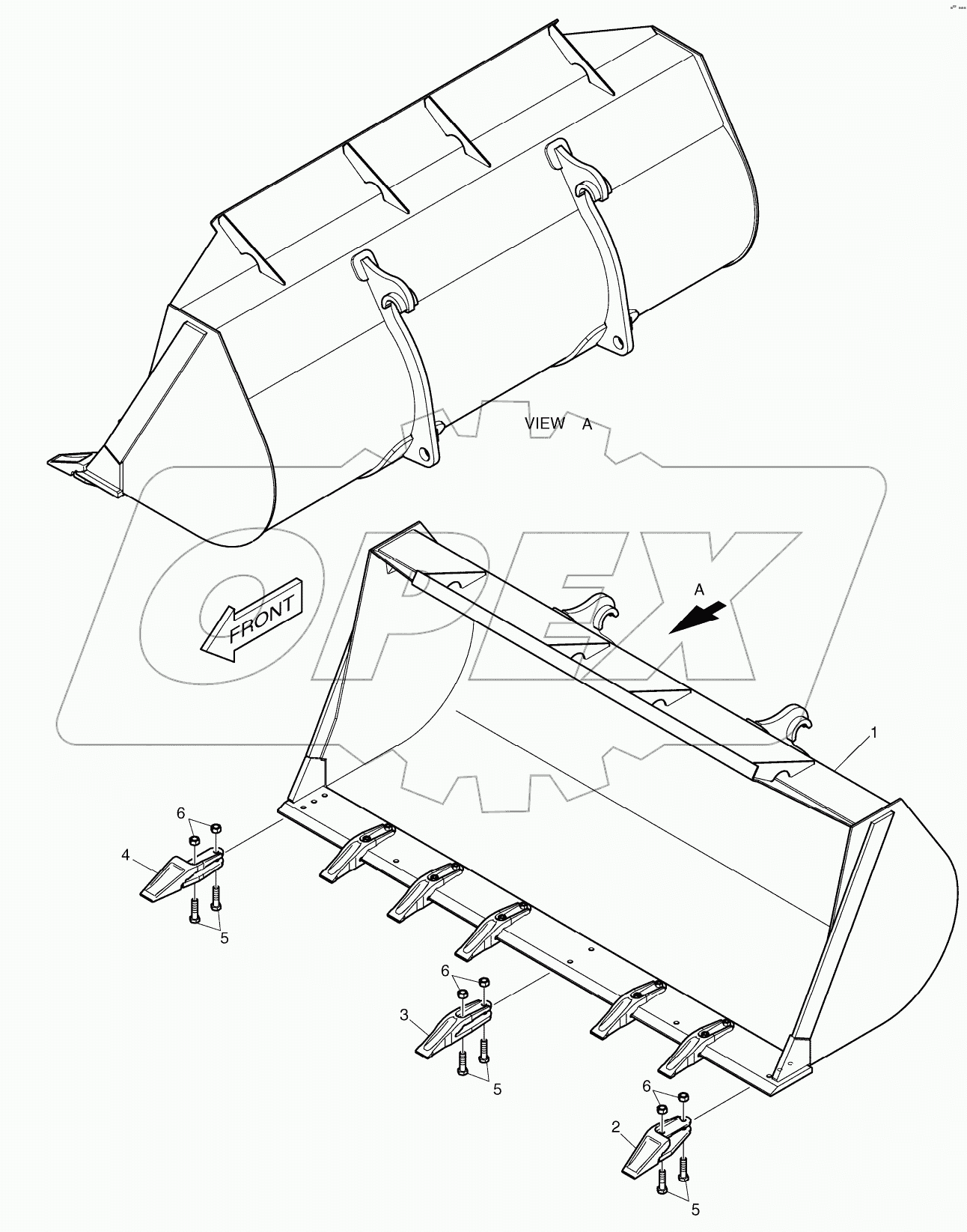  BUCKET - 1.9m3 - QUICK COUPLER