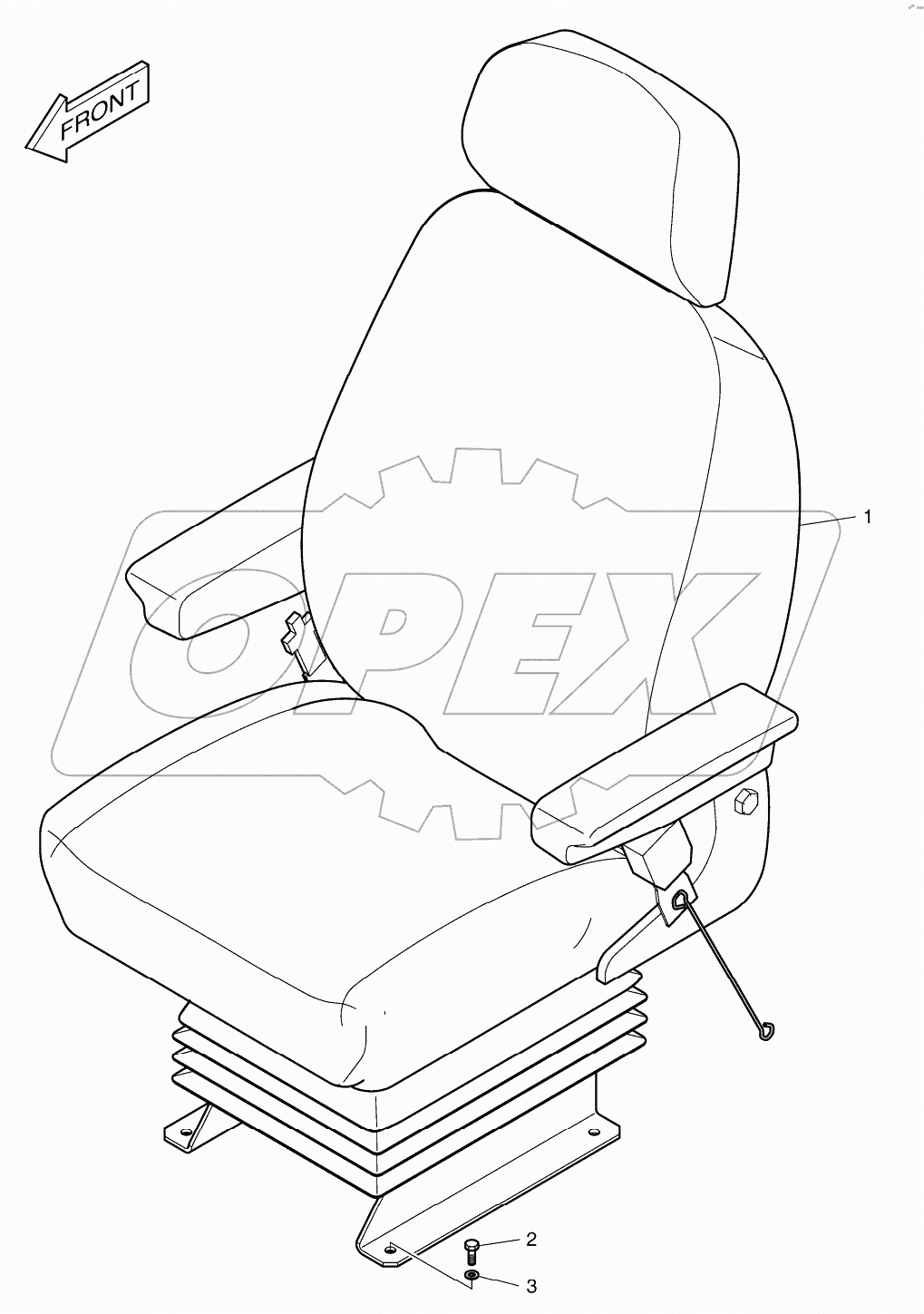  SEAT MOUNTING - AIR SUSPENSION