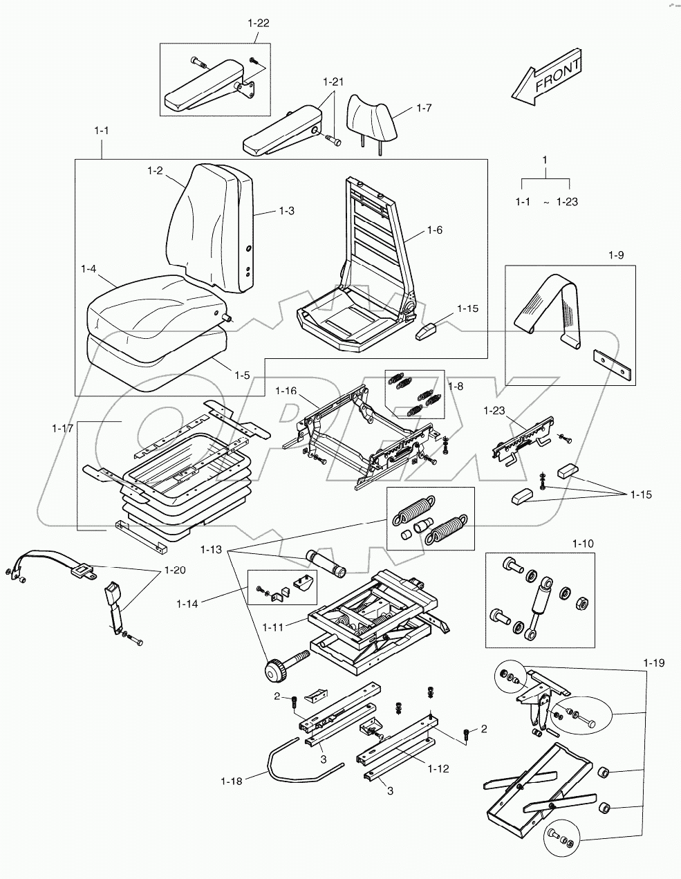  SEAT ASSY- MECHANICAL SUSPENSE