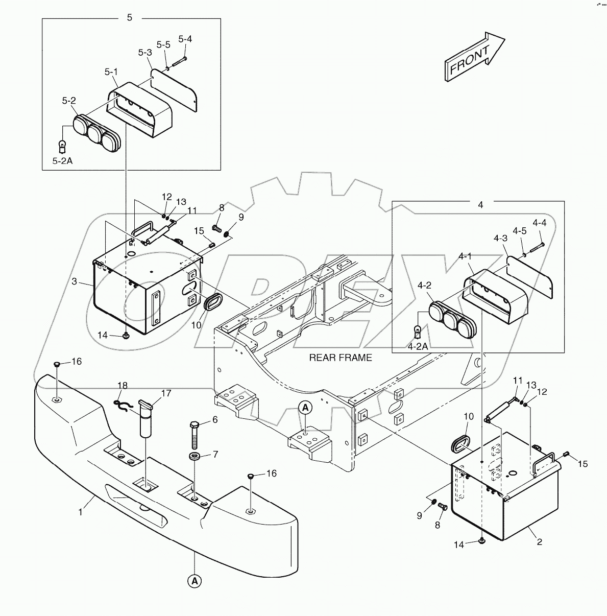  COUNTER WEIGHT & REAR LAMP