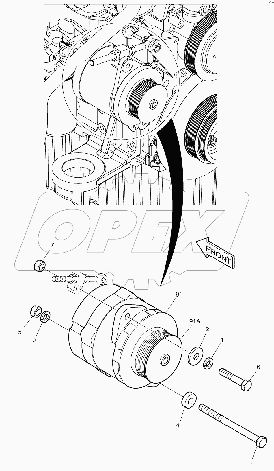  ALTERNATOR MOUNTING