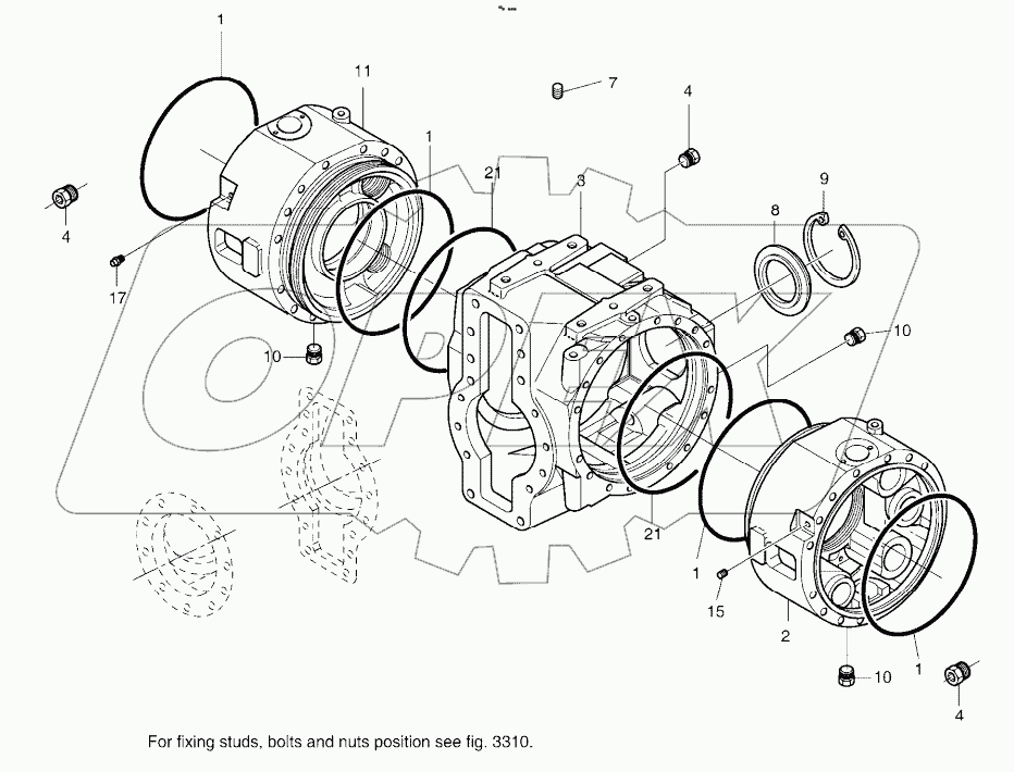  DIFFERENTIAL HOUSING - FRONT AXLE