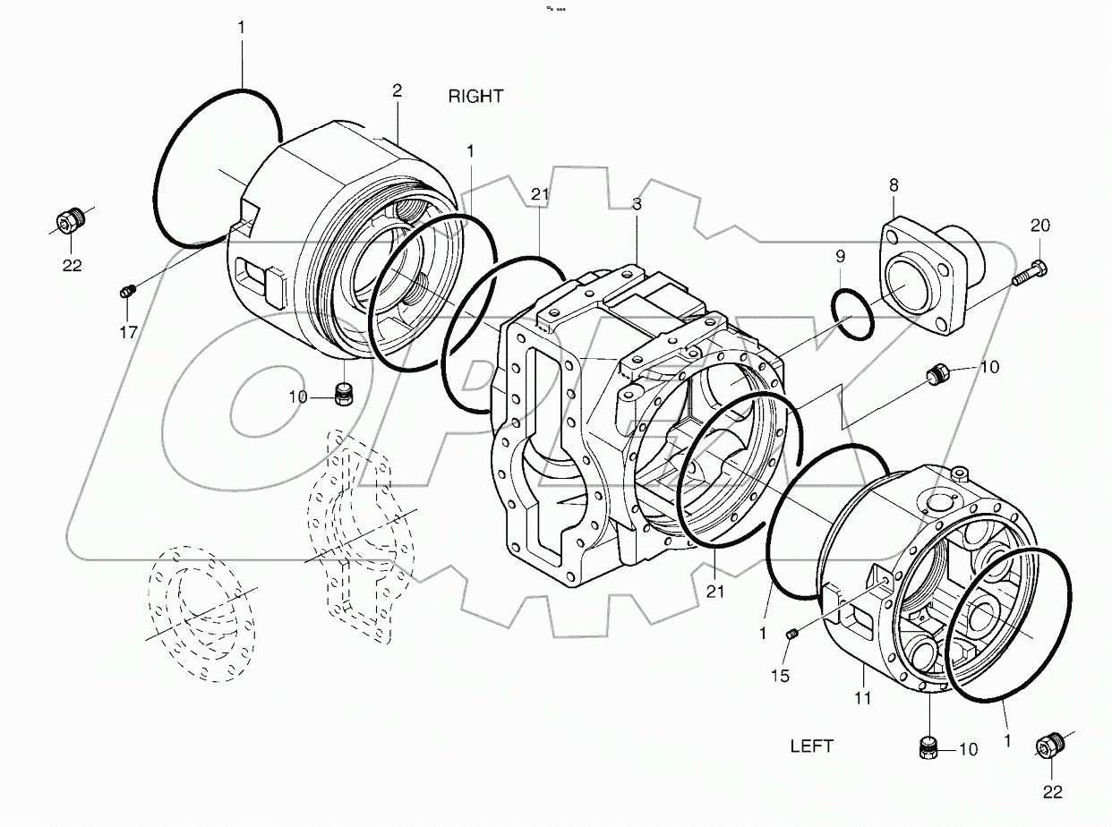  DIFFERENTIAL HOUSING - REAR AXLE