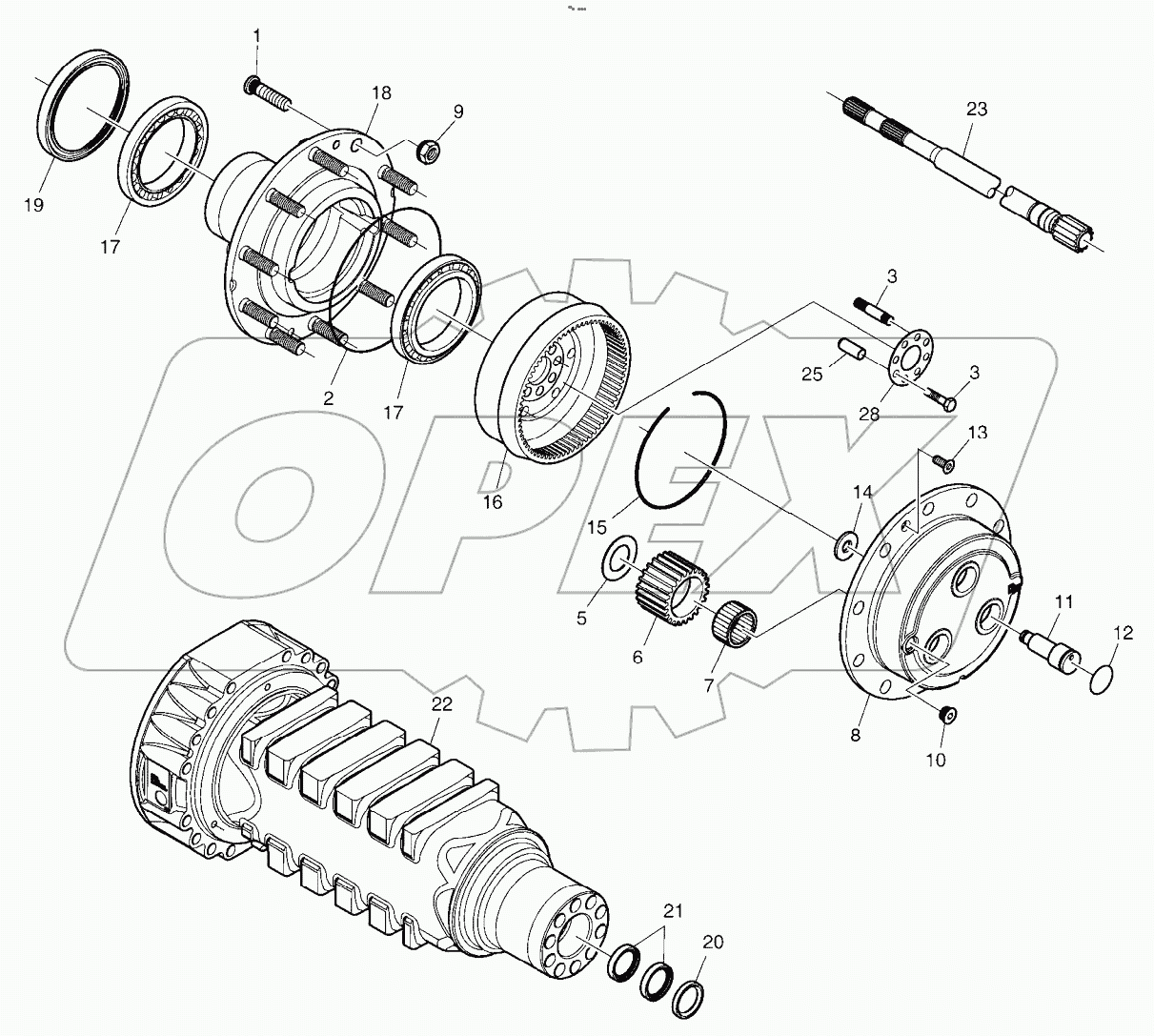  PLANETARY GEAR - REAR AXLE