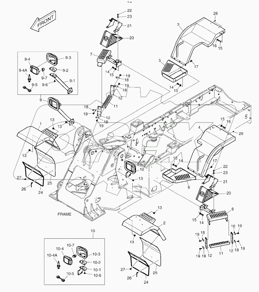  FENDER & LADDER - MUD GUARD