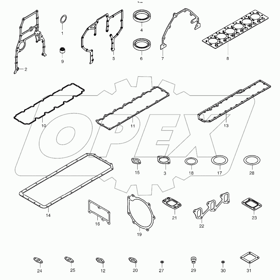  OVERHAUL GASKET KIT - ALL
