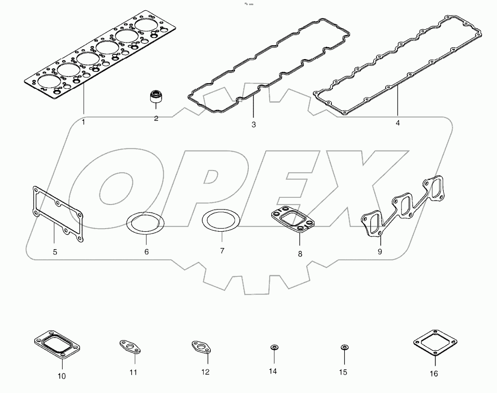  OVERHAUL GASKET KIT - TOP