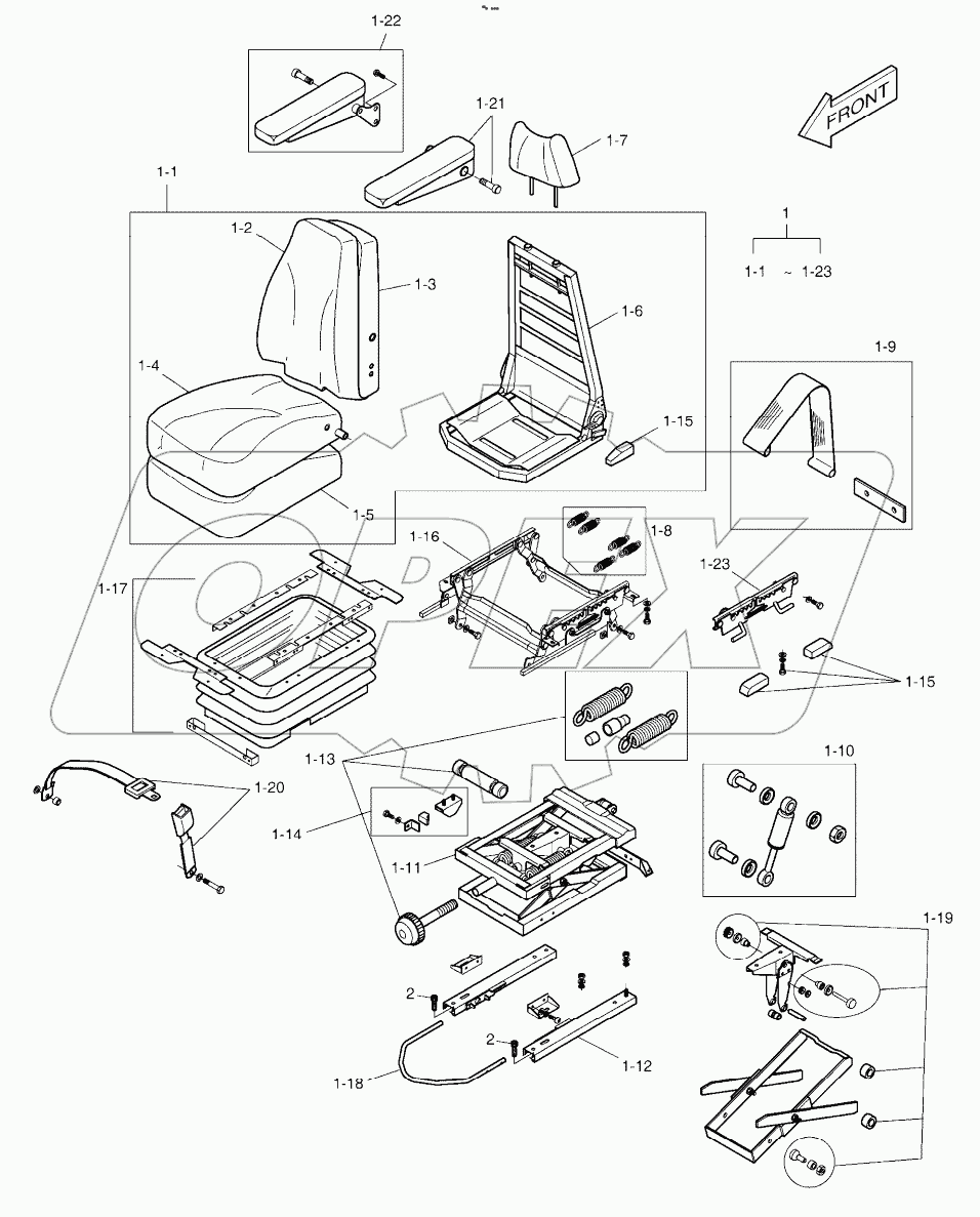  SEAT ASSY-MECHANICAL SUSPENSE