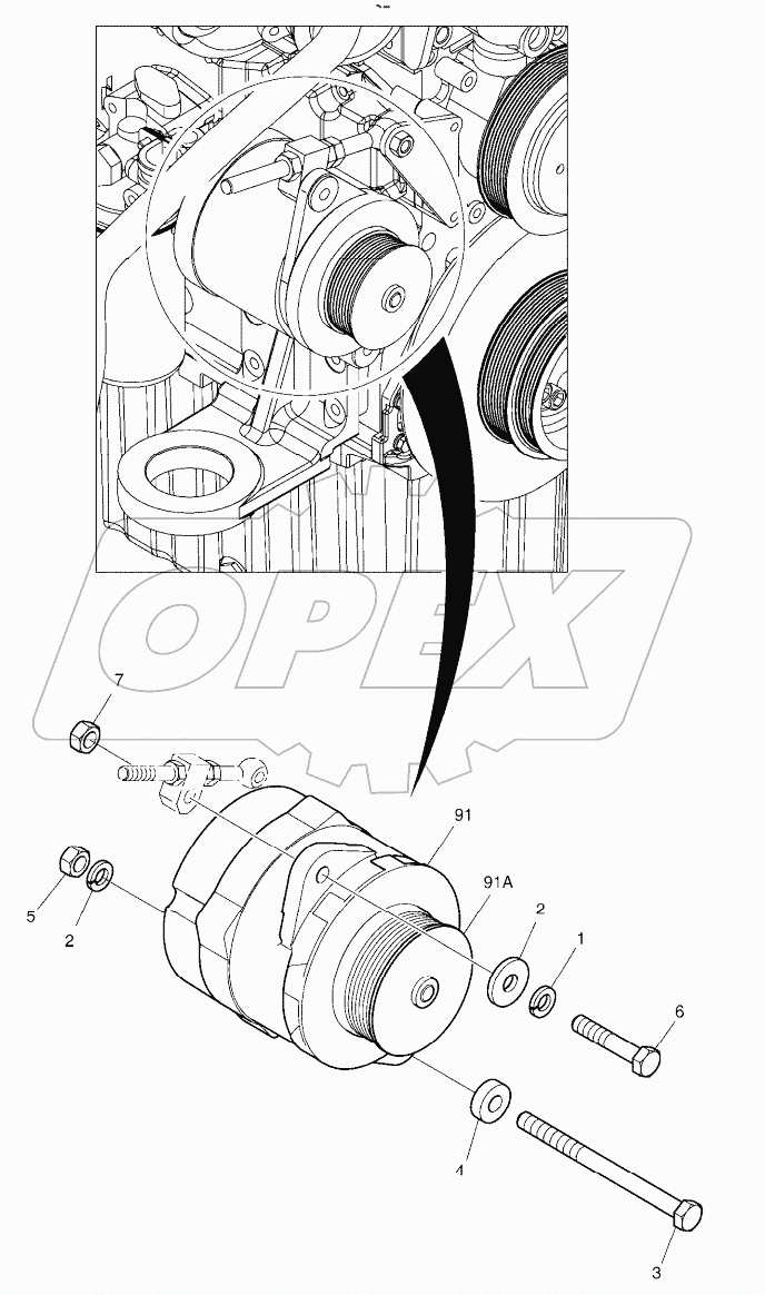  ALTERNATOR MOUNTING