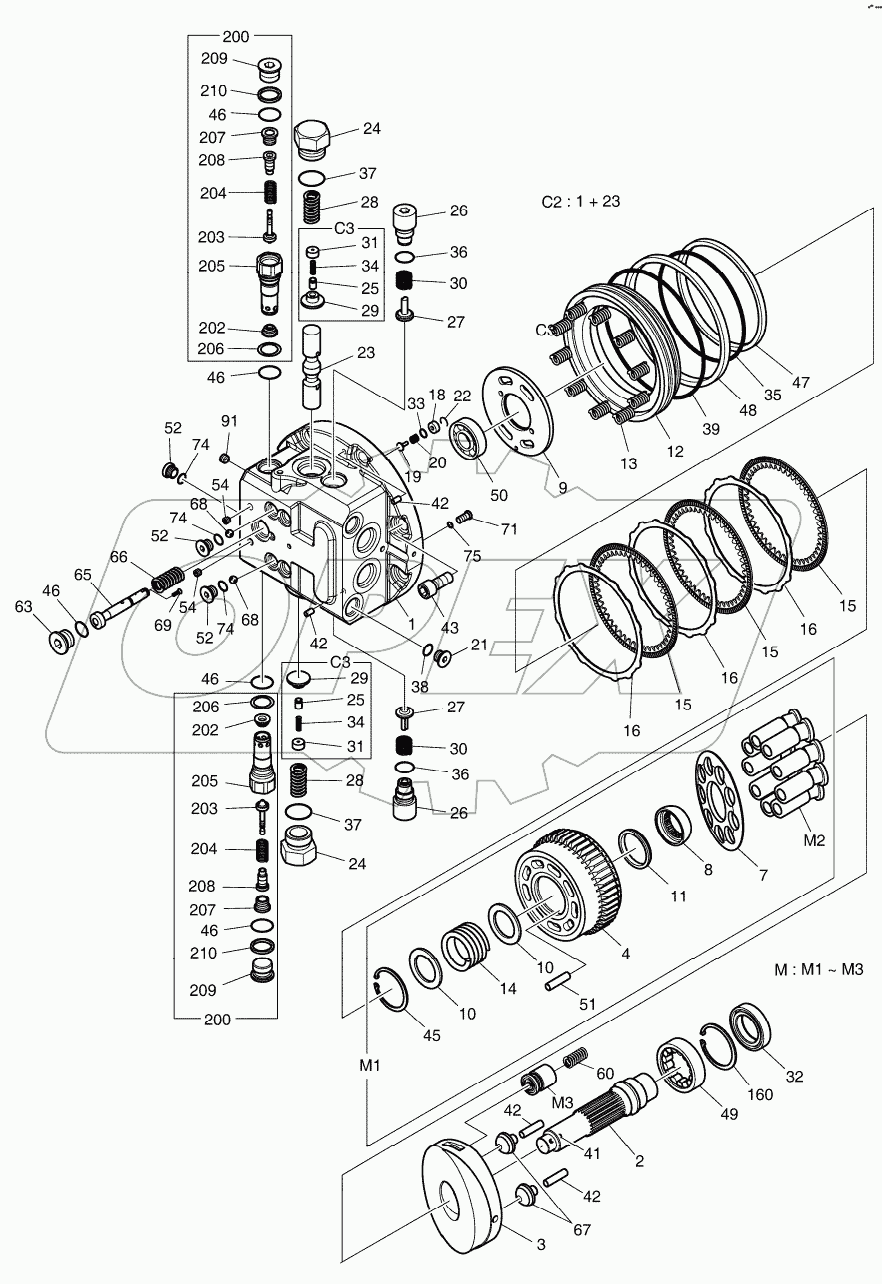  TRAVEL MOTOR Serial No. 5441 -