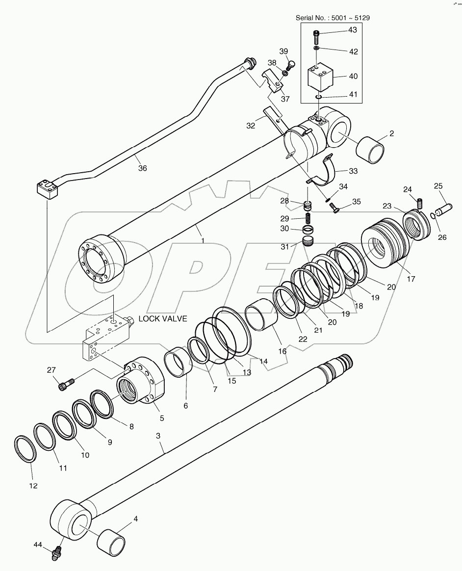  ARM CYLINDER - LOCK VALVE