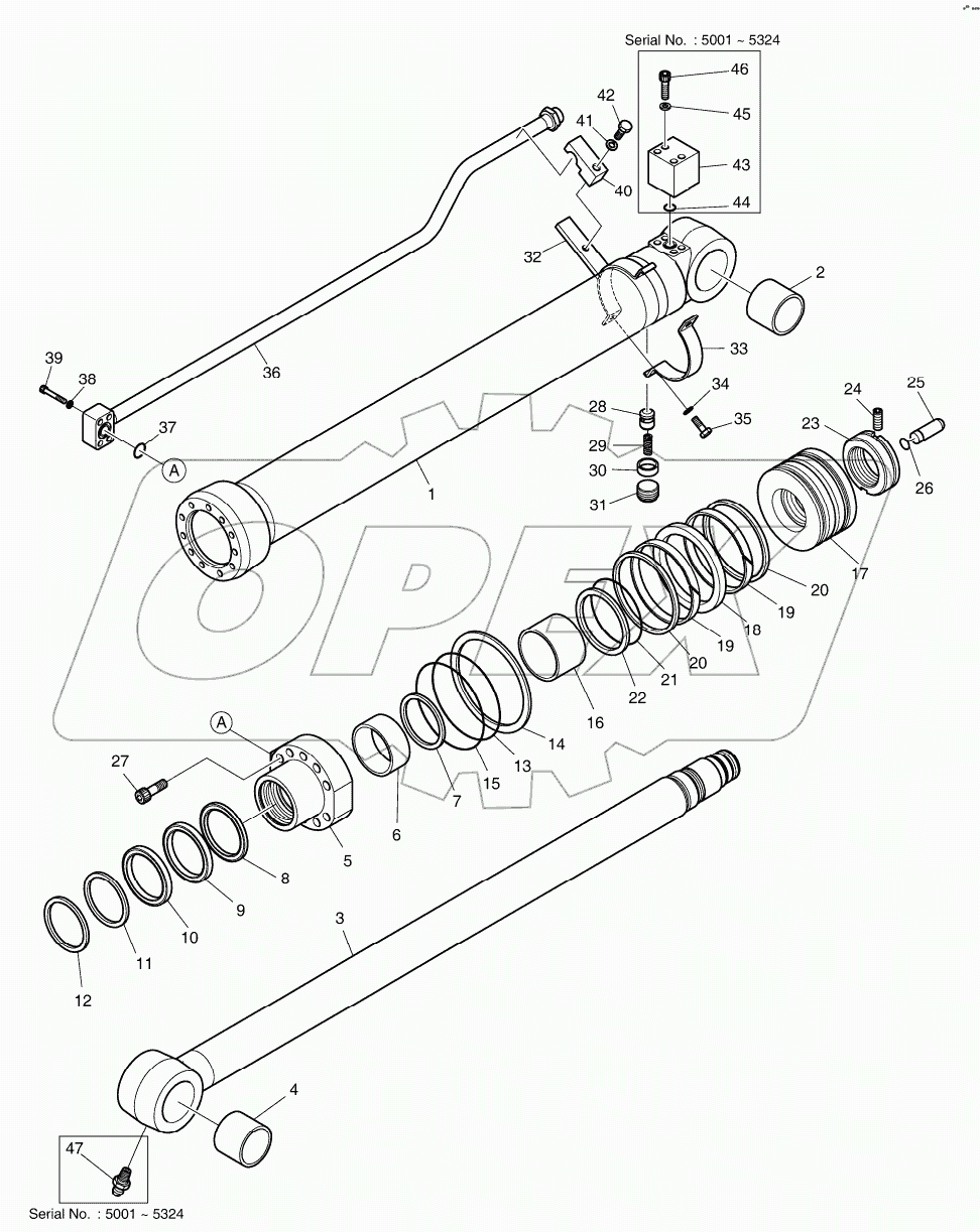  ARM CYLINDER - ARM 2.1m (ARTI. BOOM)