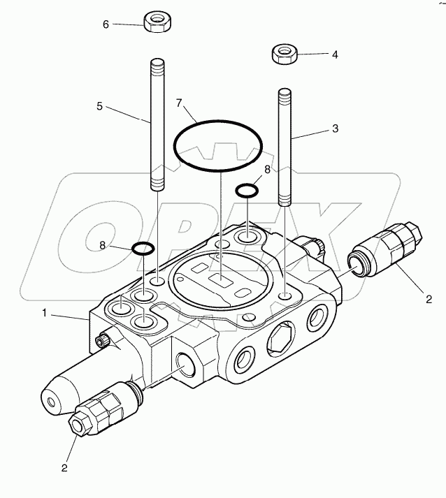  CONTROL VALVE - ARTI BOOM Serial No. 5001-5395