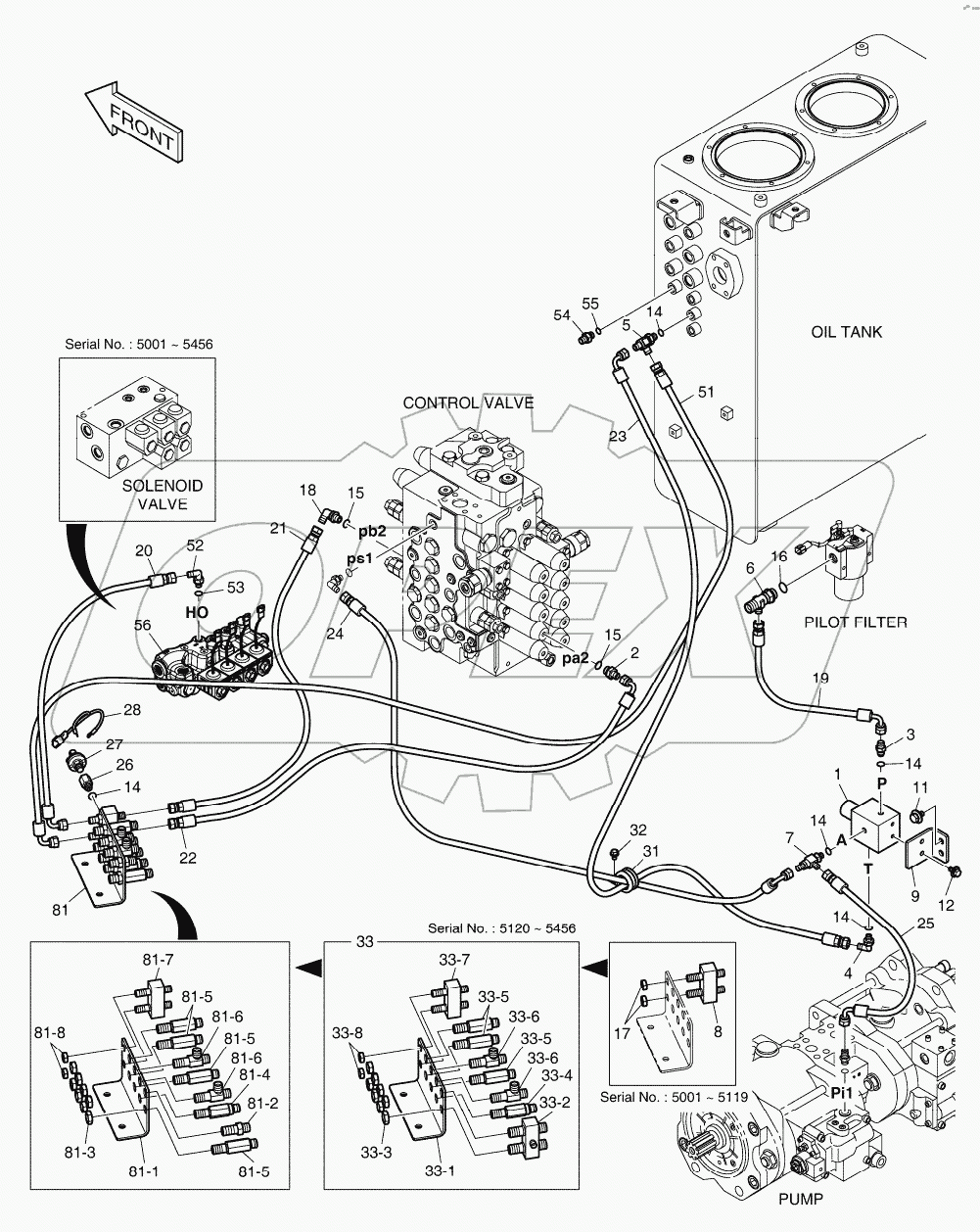  PILOT PIPING - ONE WAY