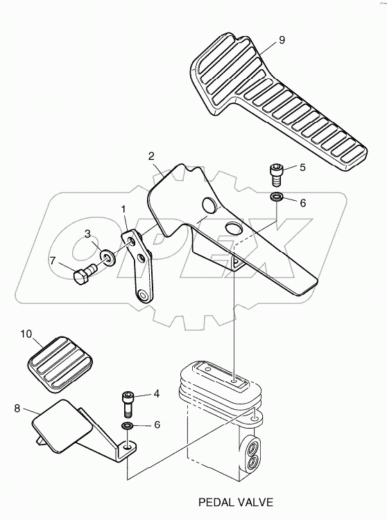  PEDAL - ROTATING OR ARTI