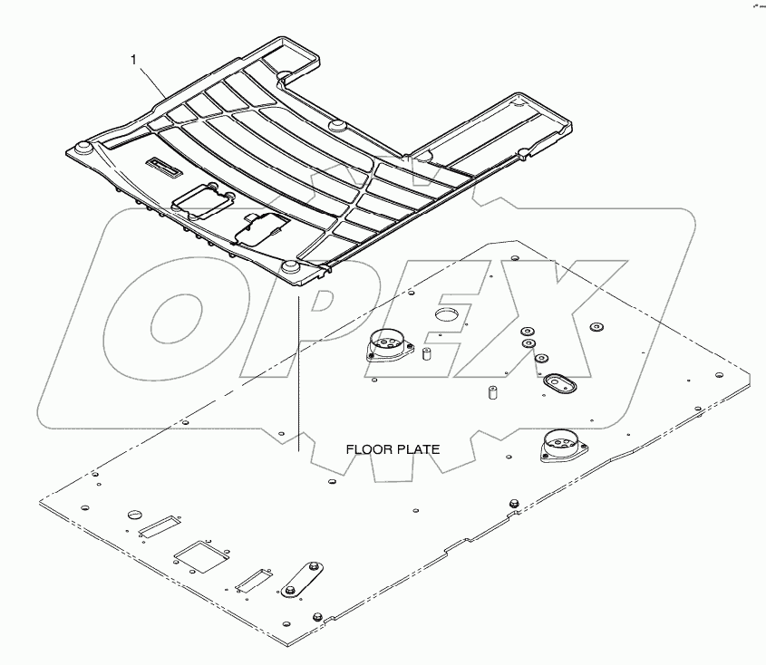  FLOOR MAT - ROTATING
