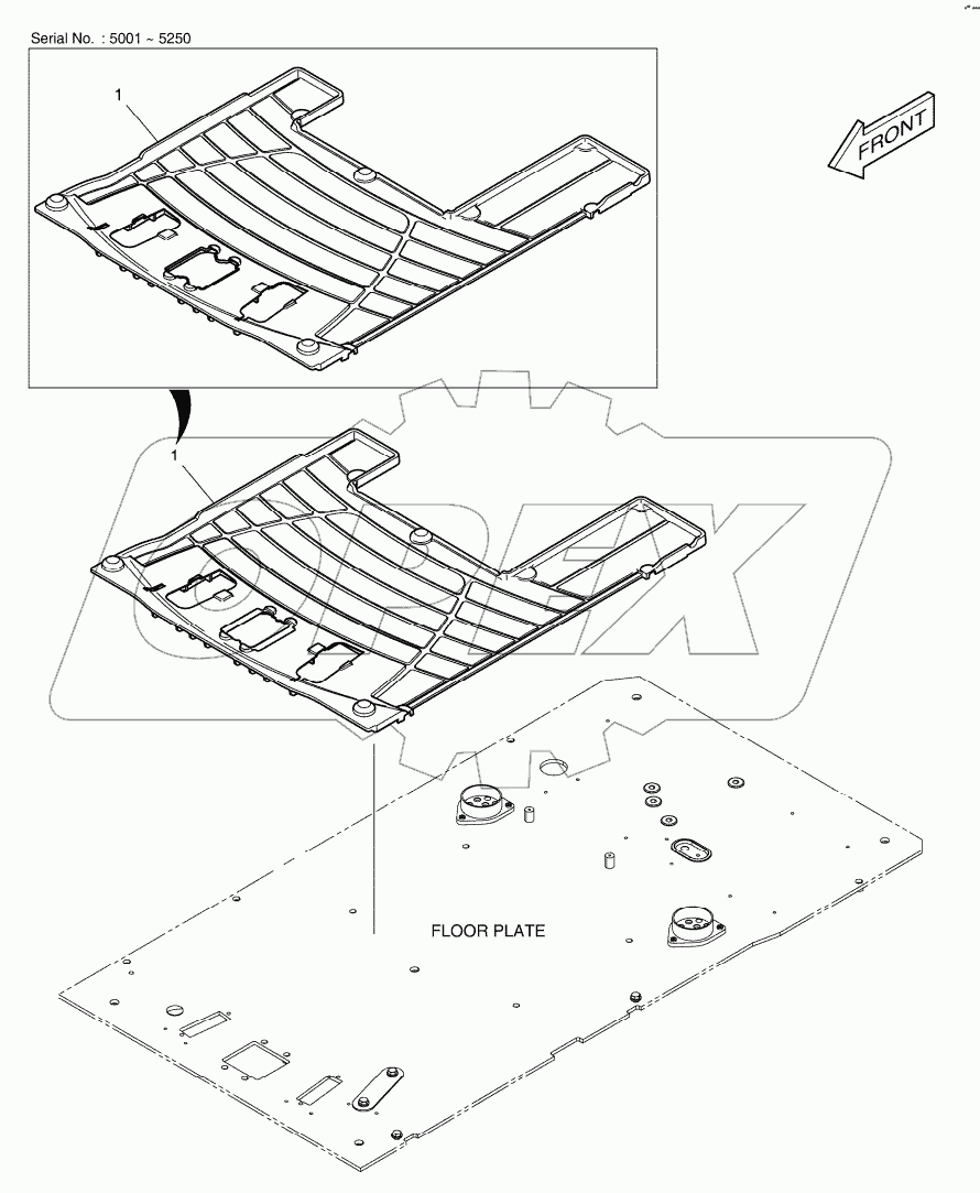  FLOOR MAT - TWO WAY & ROTATING