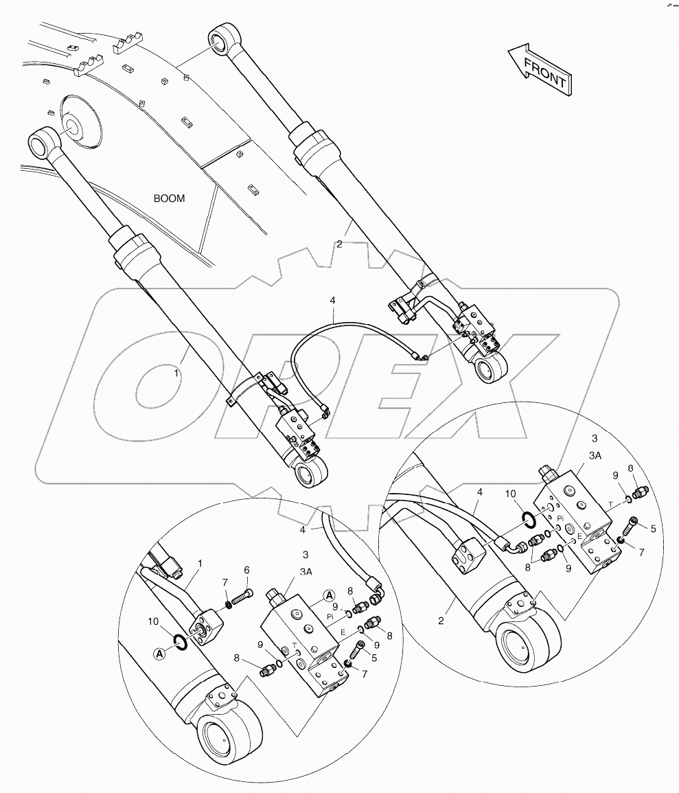  BOOM PIPING - LOCK VALVE