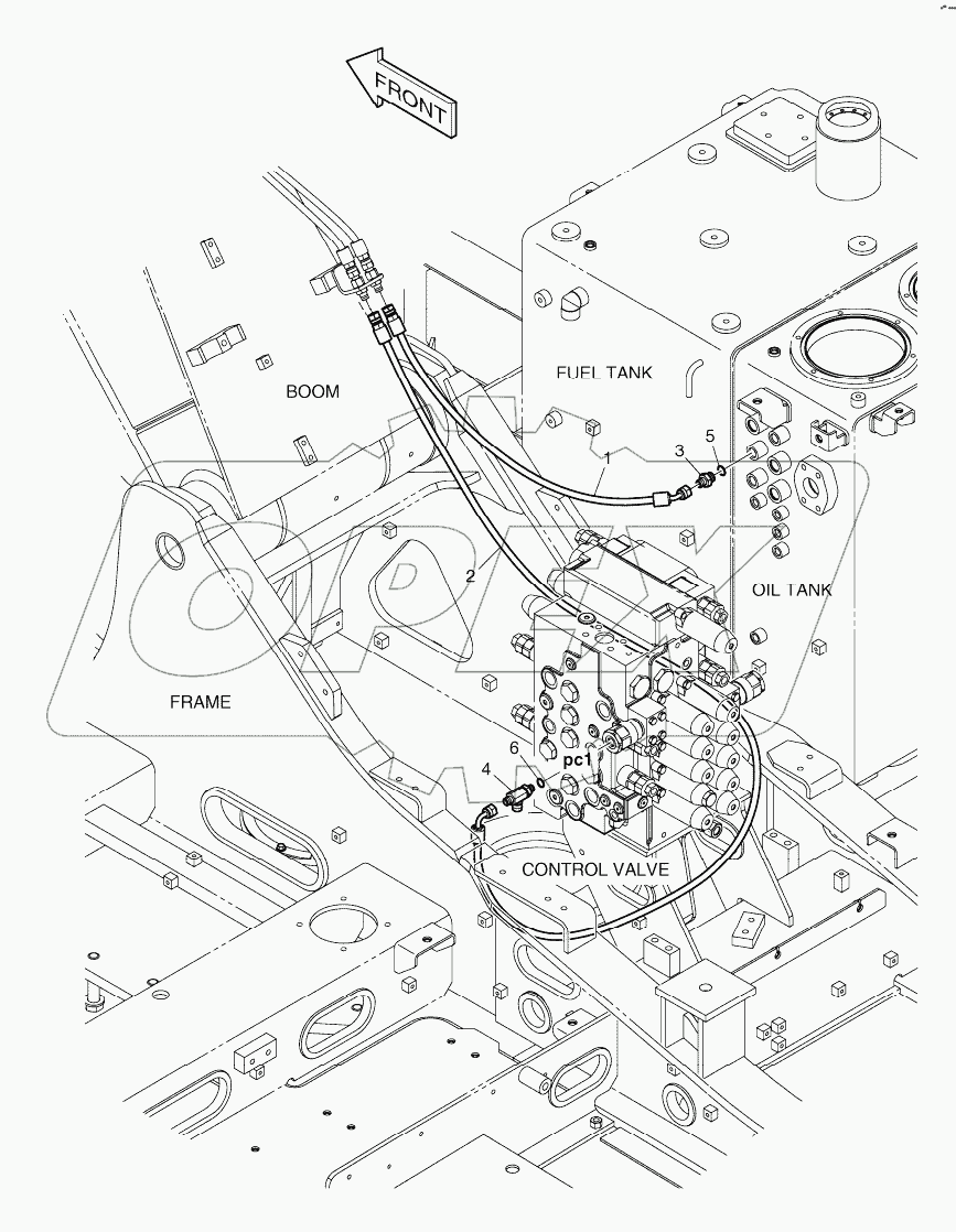  PILOT PIPING - ARM LOCK V/V
