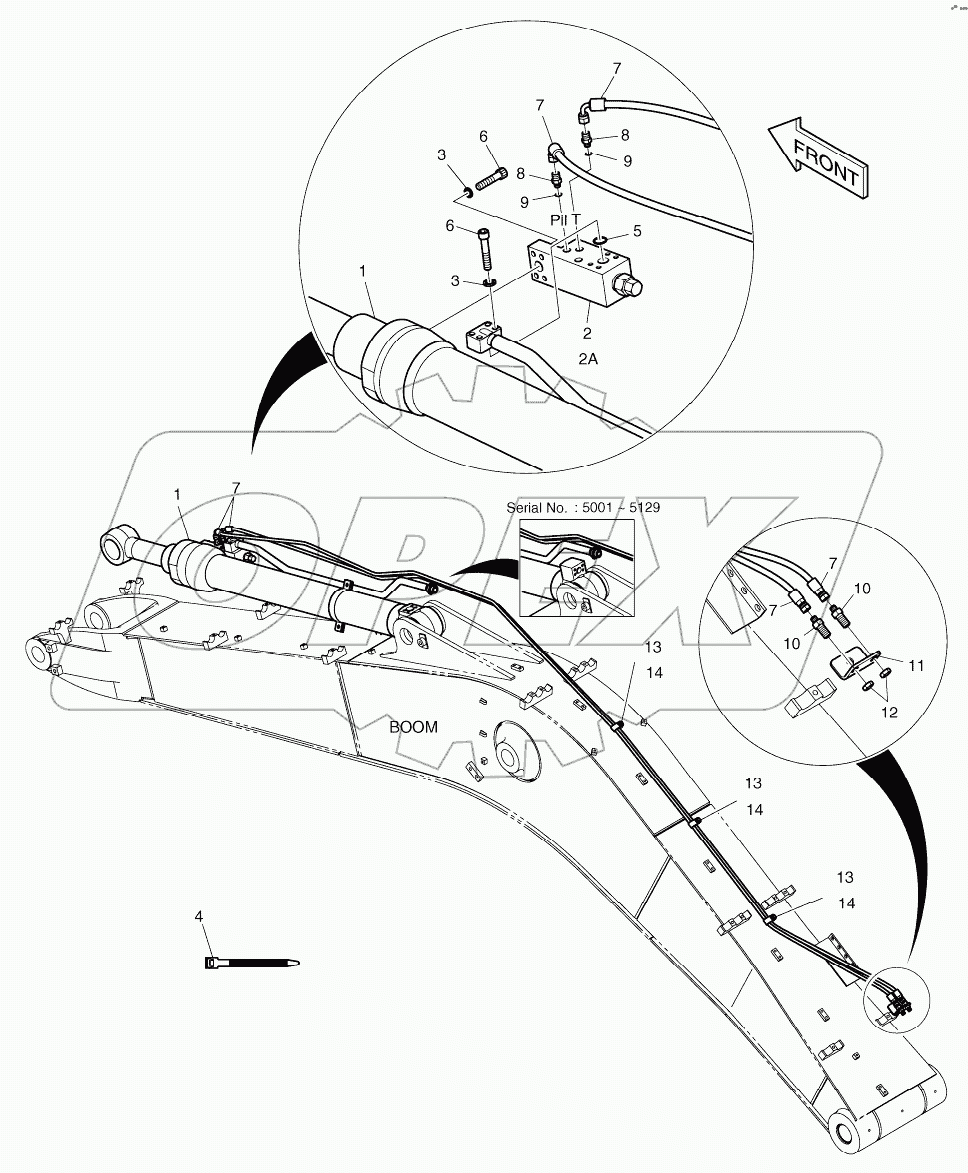  ARM PIPING - LOCK VALVE