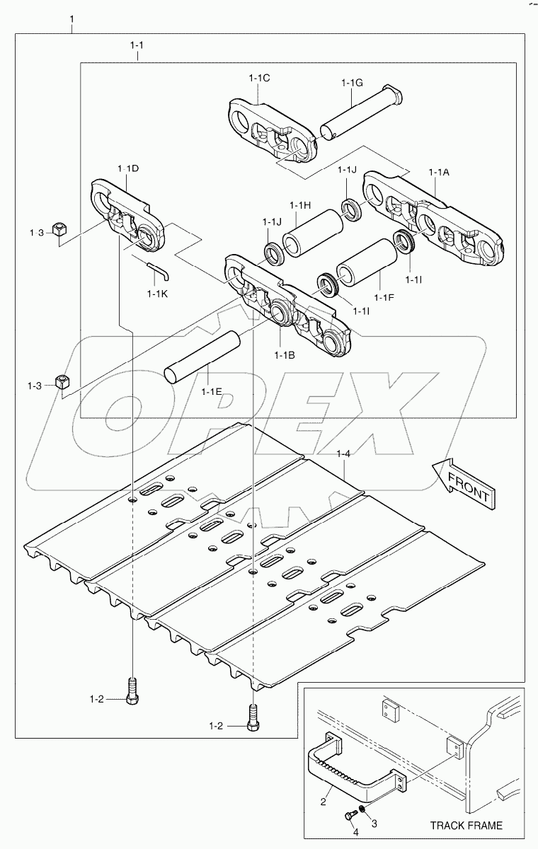  TRACK SHOE ASS'Y - 700G, Serial 5247-