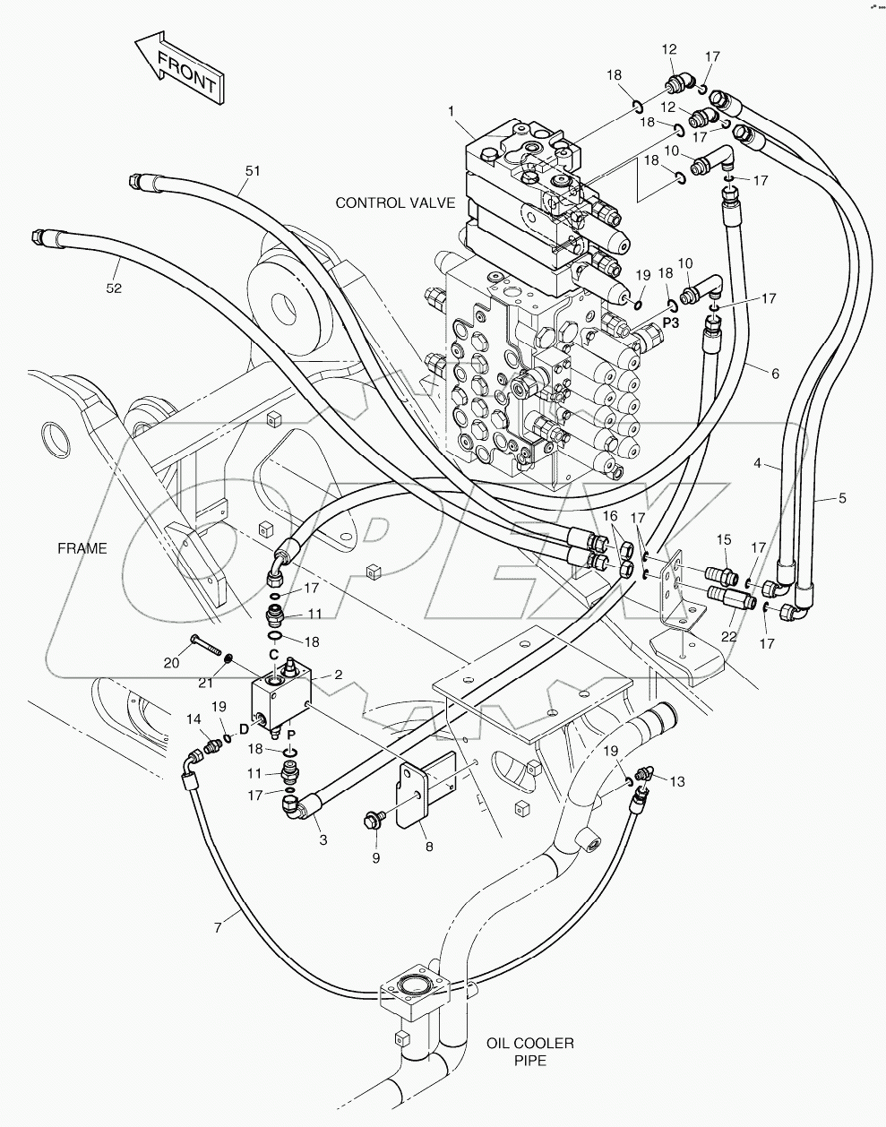  MAIN PIPING - ROTATING (ARTI OR DOZER)