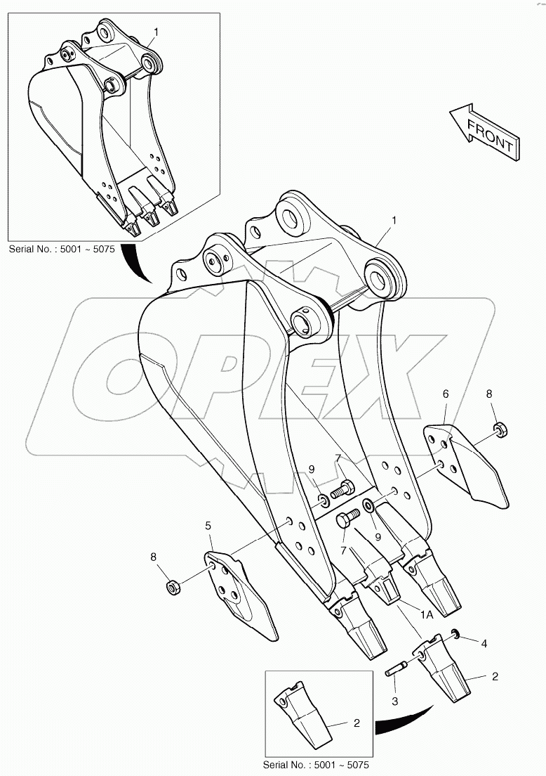  BUCKET - 0.24m3 (460mm)