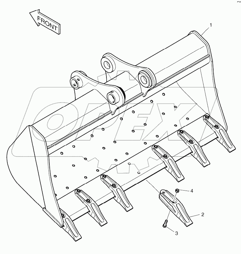  BUCKET ASS'Y - 0.46m3 - DITCH CLEANING