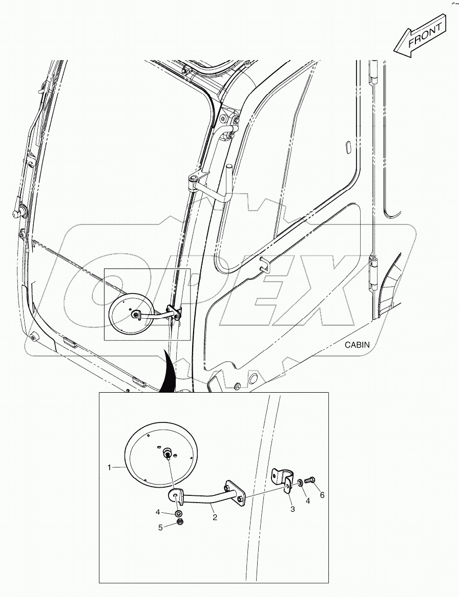  MIRROR - ADDITIONAL (CABIN)