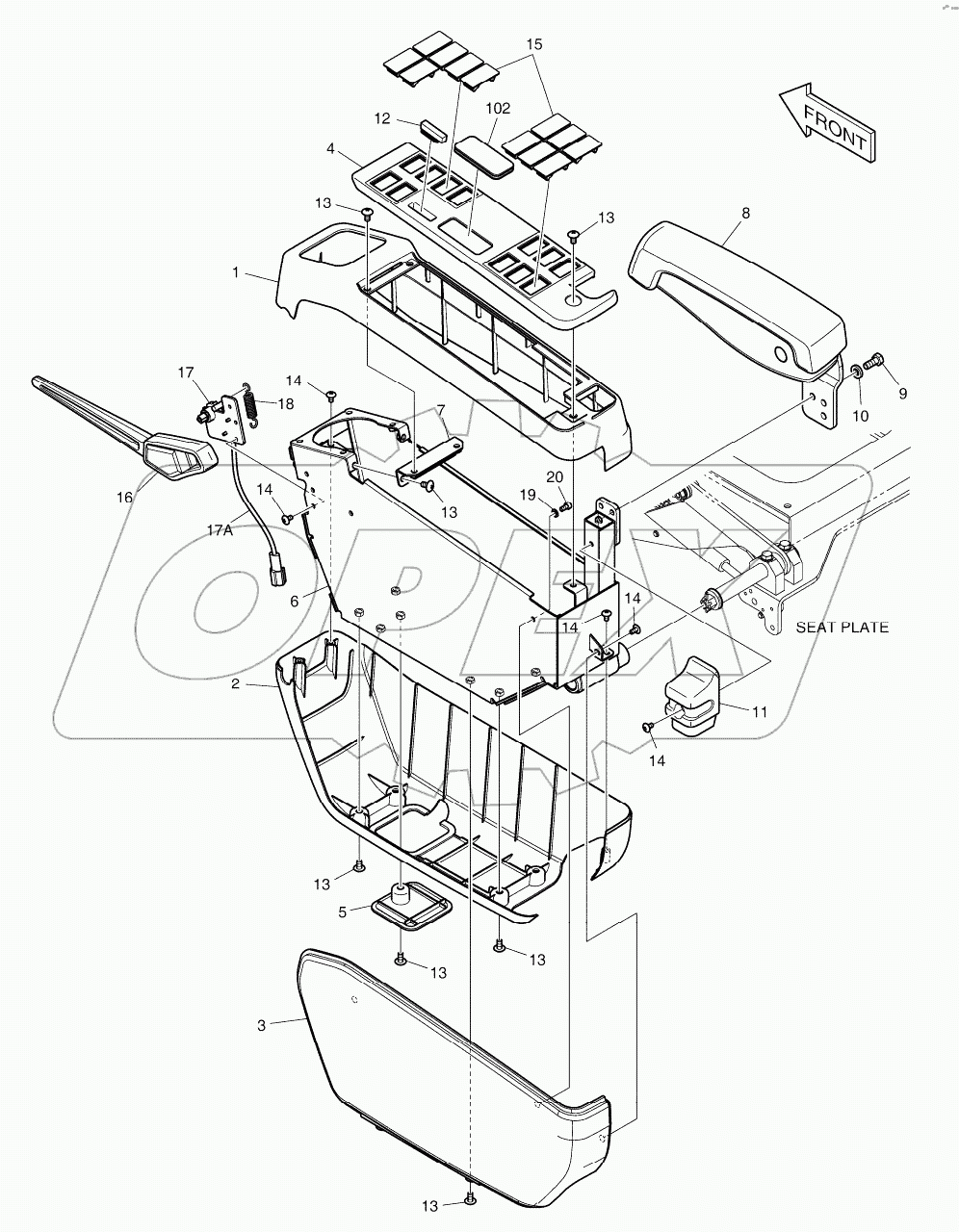  CONTROL STAND - L.H (ROPS)