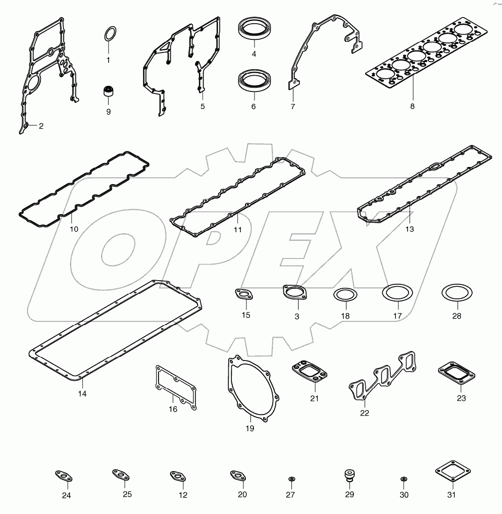  OVERHAUL GASKET KIT - ALL