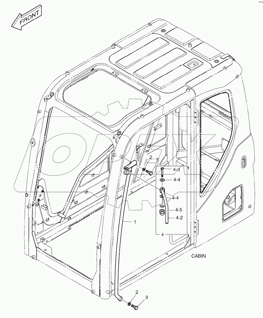  HANDLE - CABIN (ROPS)