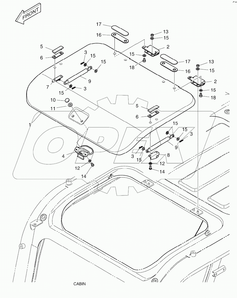  ROOF COVER - PC (ROPS)