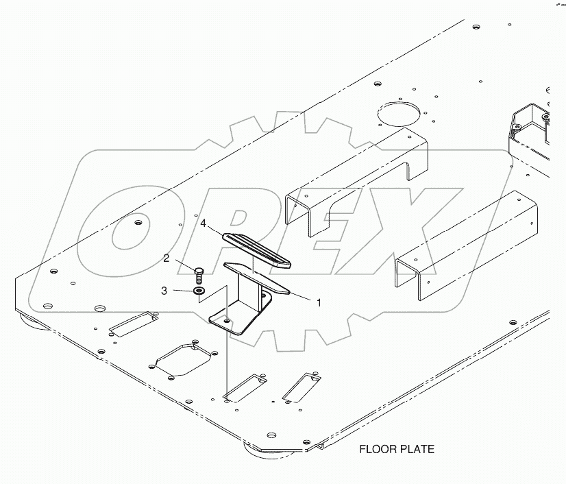  FOOT REST - L.H (ROPS)