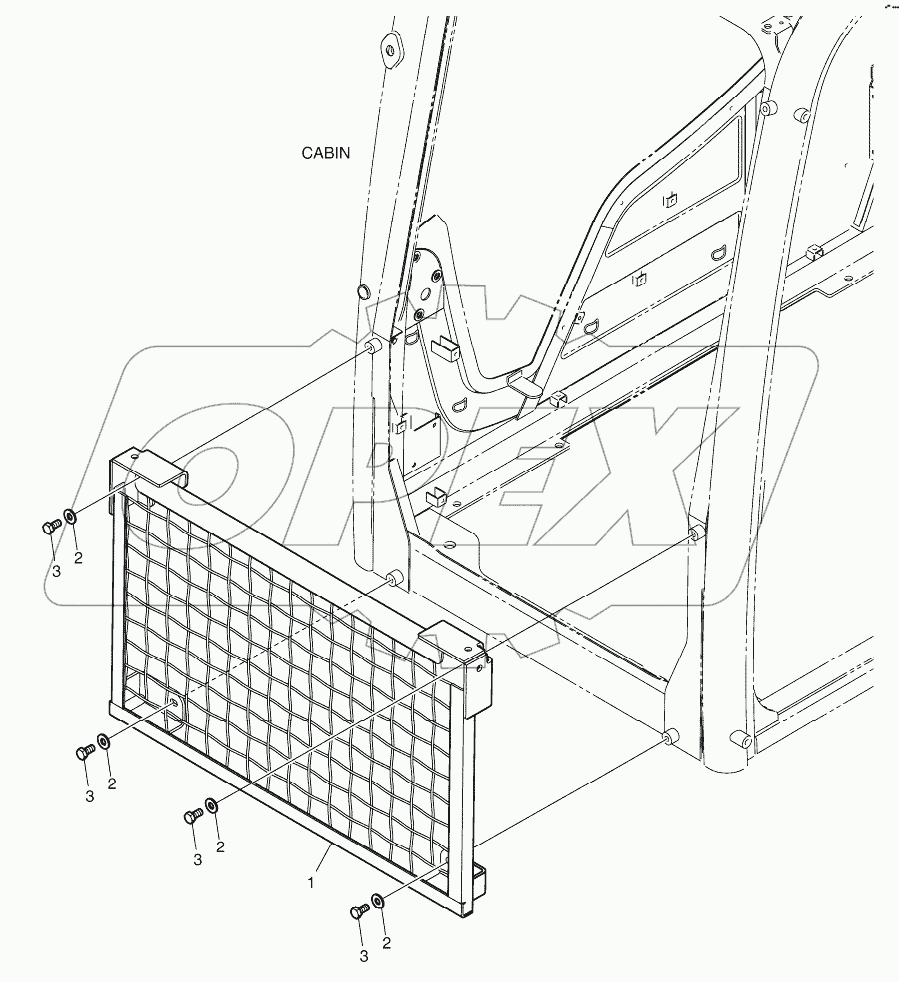  CABIN LOW GUARD - ROPS