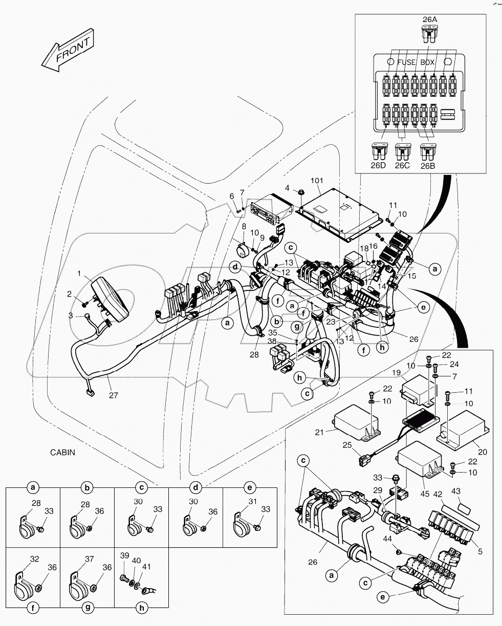  ELECTRIC PARTS - CABIN (ROPS)