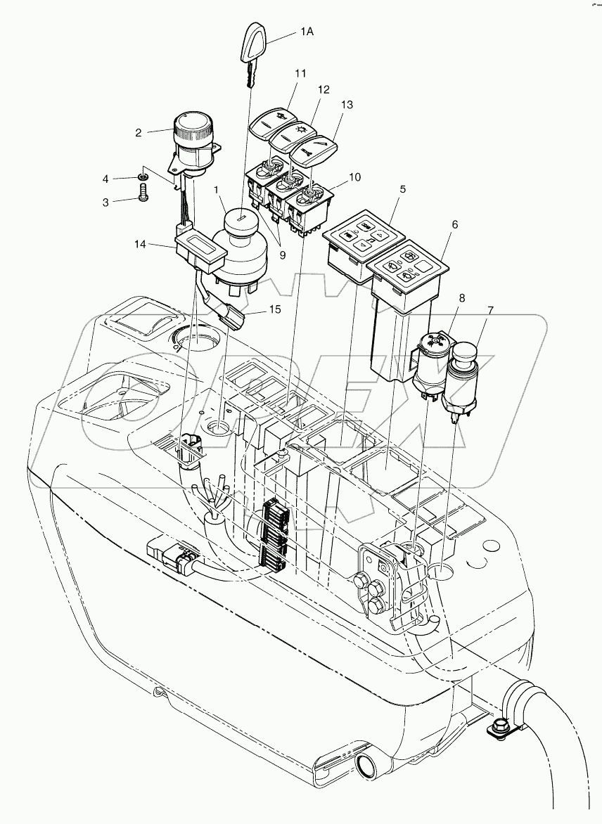  ELECTRIC PARTS - CONTROL STAND (ROPS)