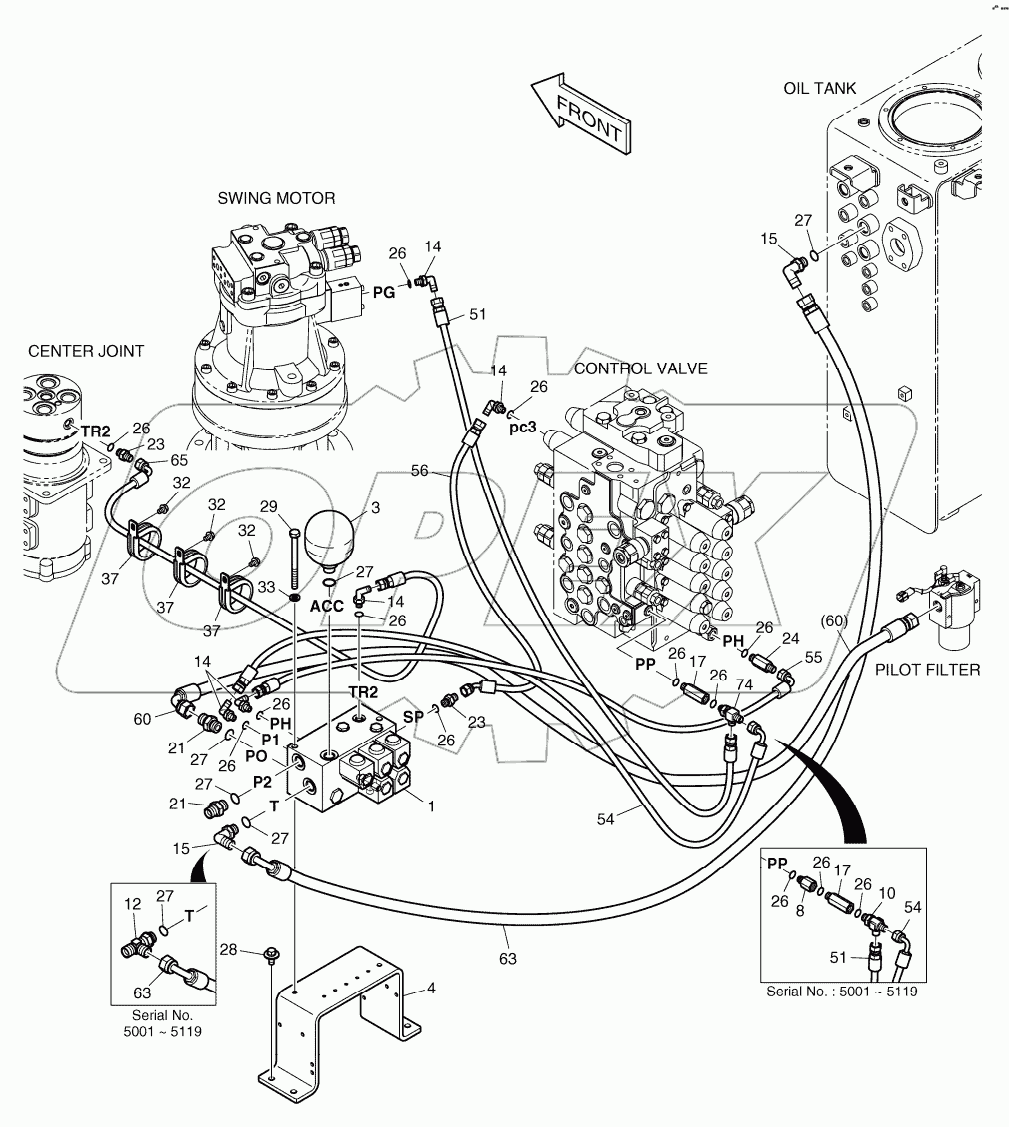  PILOT PIPING Serial No. 5001-5456