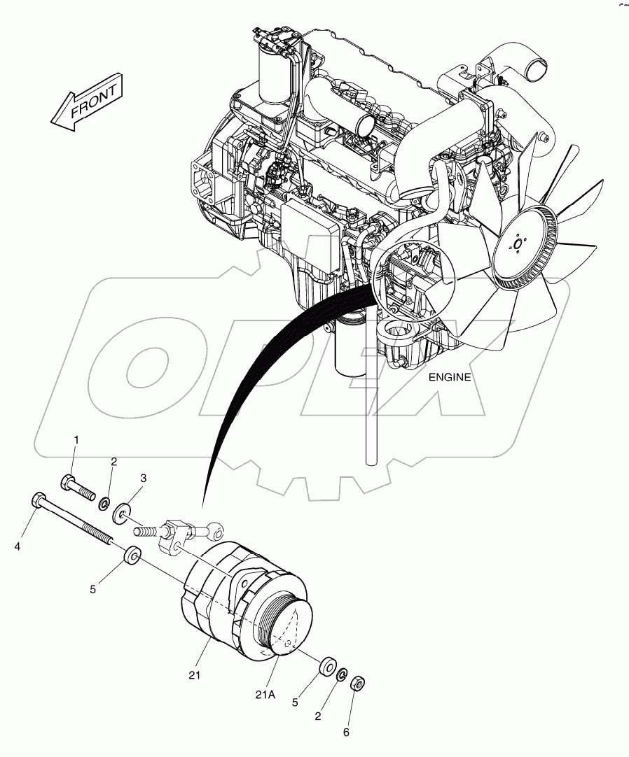  ALTERNATOR MOUNTING