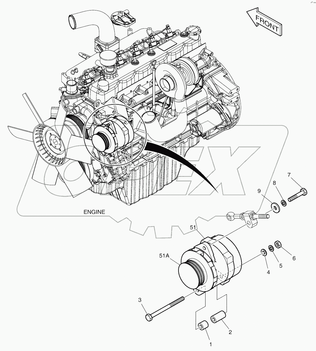  ALTERNATOR ASSY