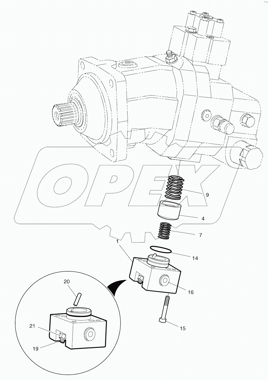  TRAVEL MOTOR - CONROL PART